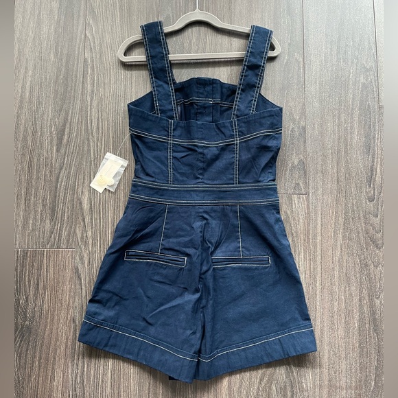 Anthropologie Maeve The Portside Button-Front Romper - Size 0 - Picture 3 of 3